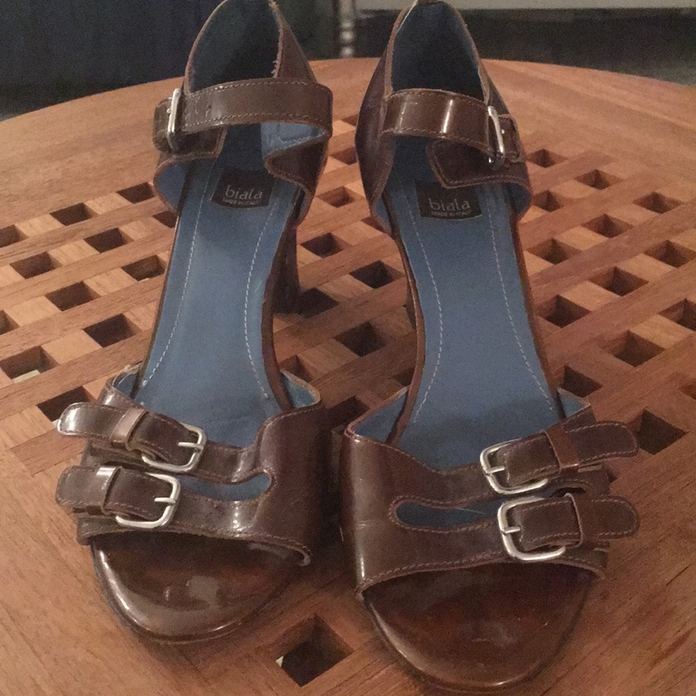 Biala brown patent leather heels from Nordstroms